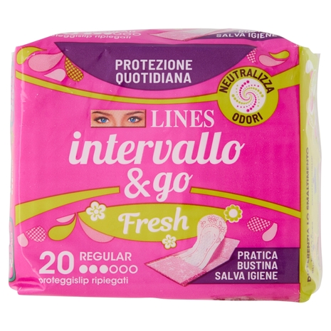 Lines intervallo & go Regular Fresh 20 pz